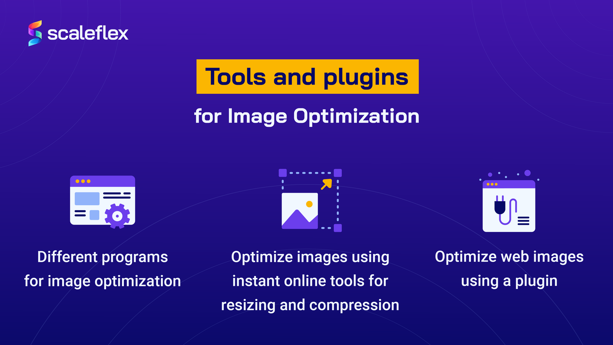 The most 03 popular options to go for when performing image optimization
