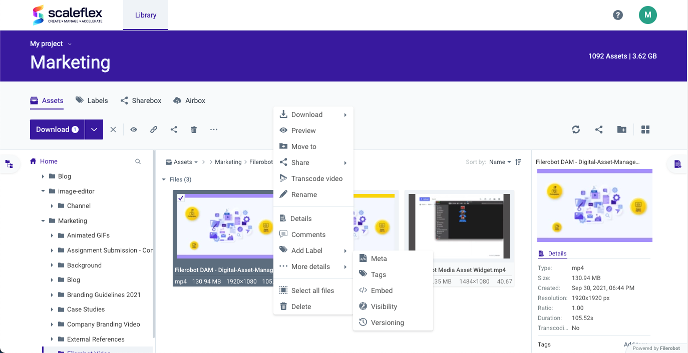 Filerobot, Digital Asset Management for Video 