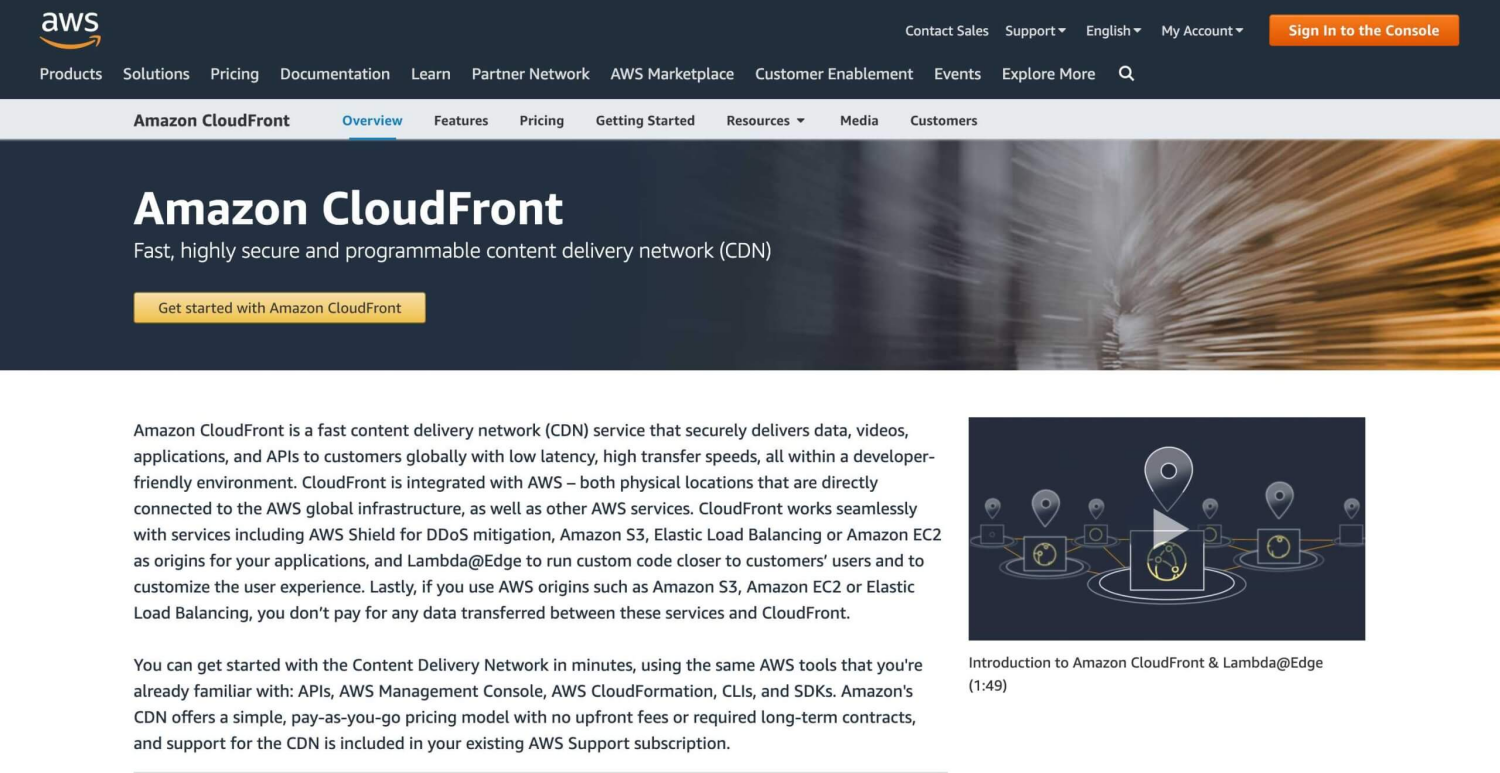 amazon cloudfront cdn