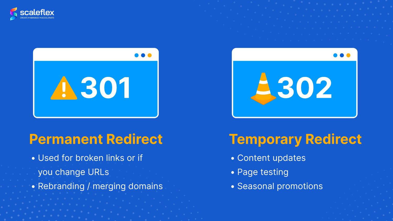 301 and 302 redirects