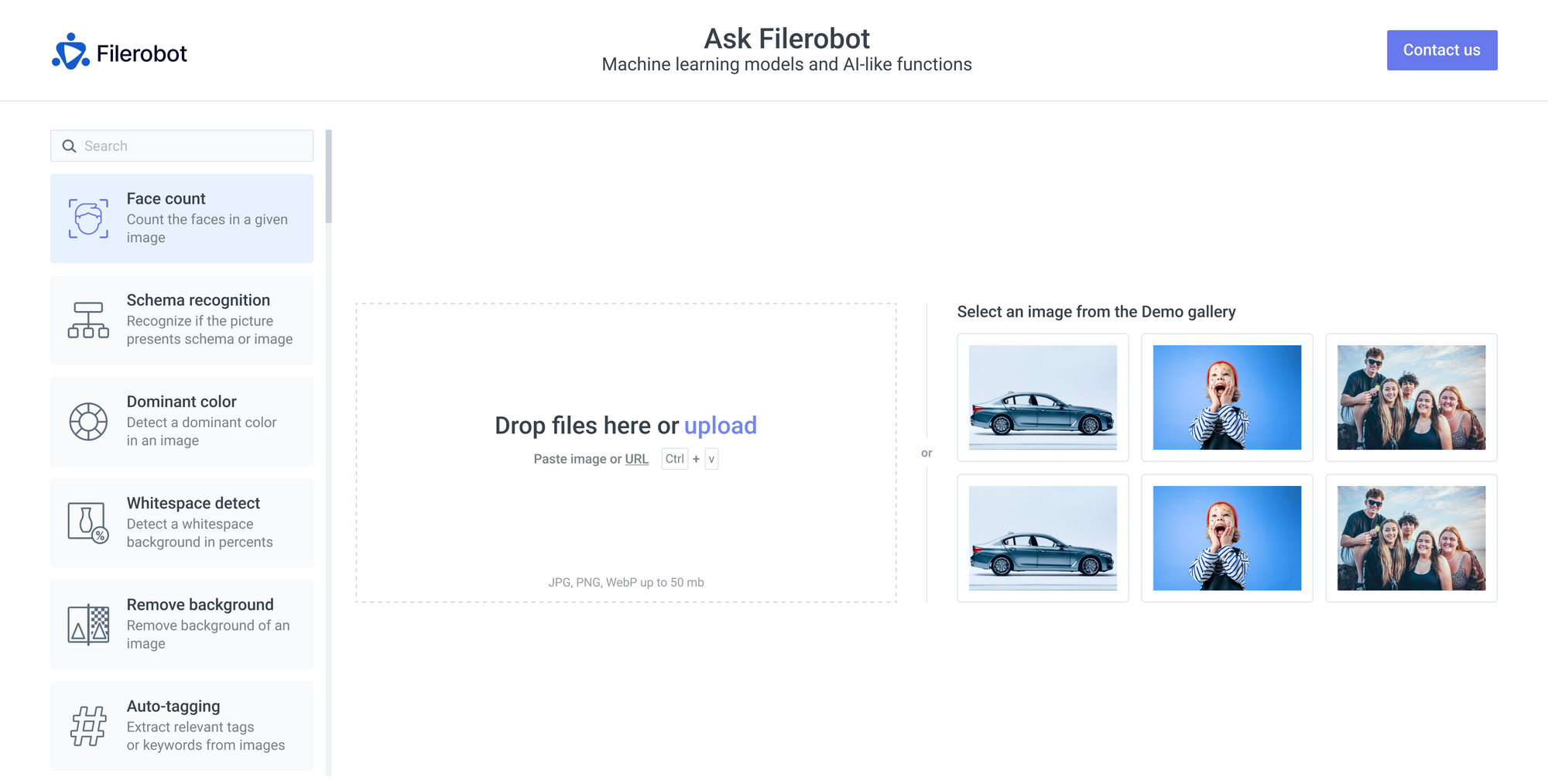 DAM AI-Funktionen Filerobot ASK
