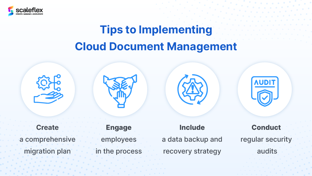 tips to implement cloud based document management