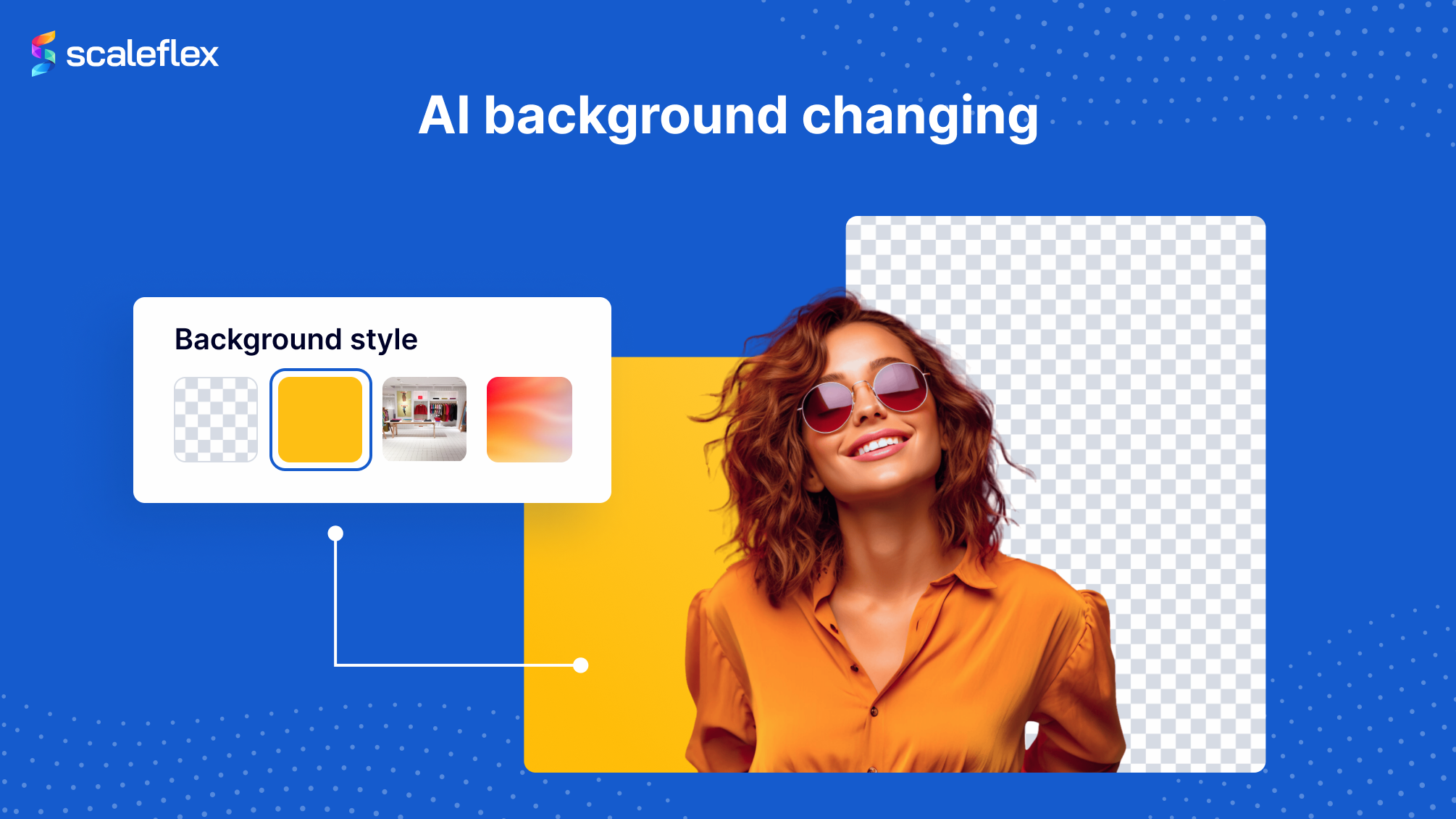 ai background changing for e-commerce